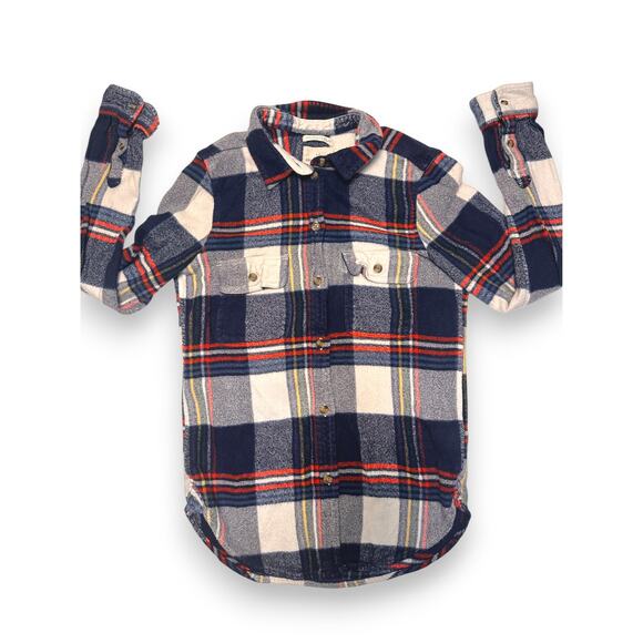 American Eagle Amazingly Soft Plaid Button-Up Shacket Womens Size Small - Picture 10 of 11